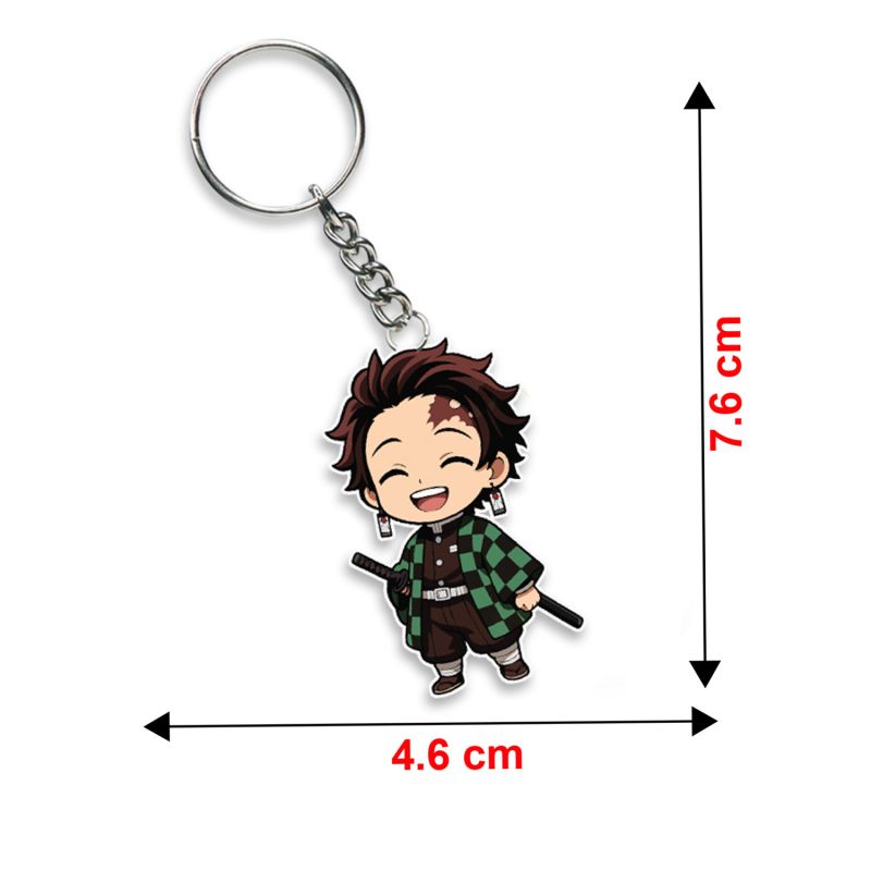 Acrylic Anime & Cartoon Theme Keychain For Bike & Car Birthday Return Gift For Kids Gift For Girls & Boys